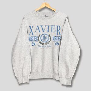 90s Vintage Xavier University Sweatshirt, Xavier University Shirt For Men Women